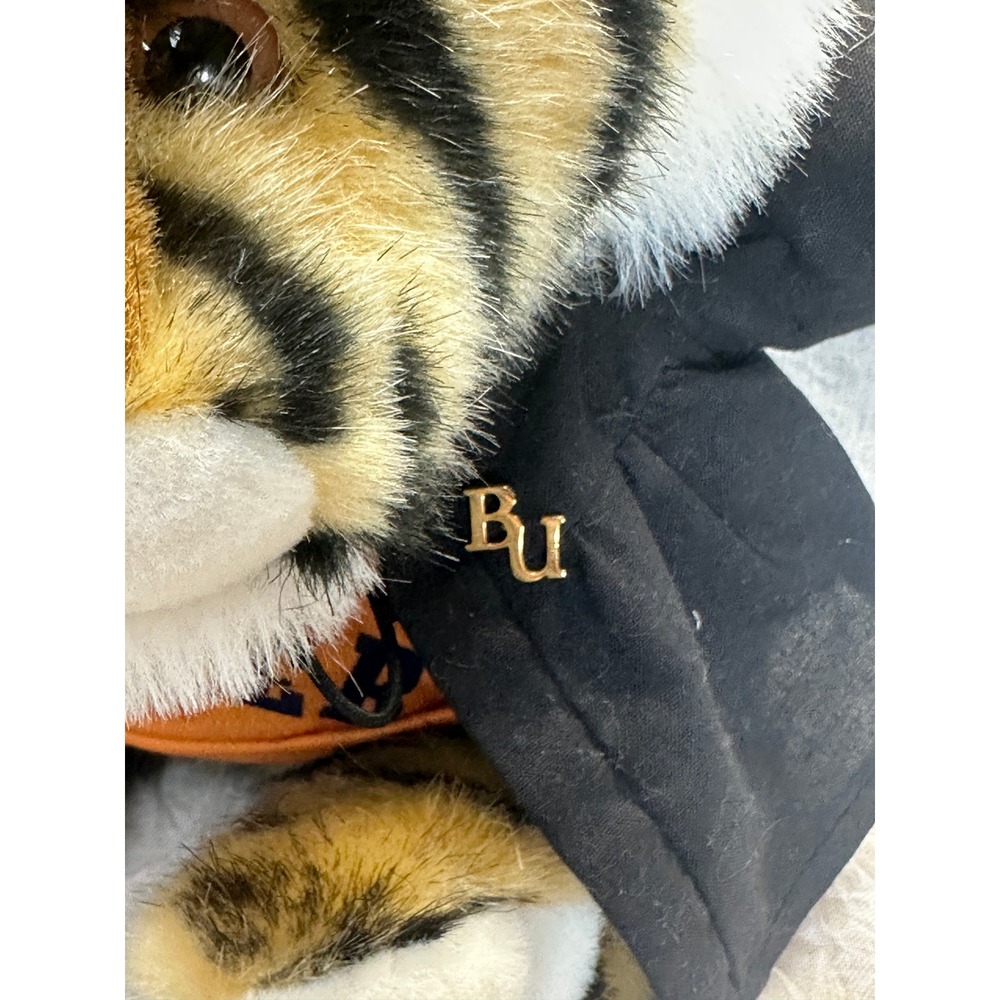 Baker University Graduation Tiger Plush Mascot BU Gown Cap It's All Greek To Me - Picture 8 of 10